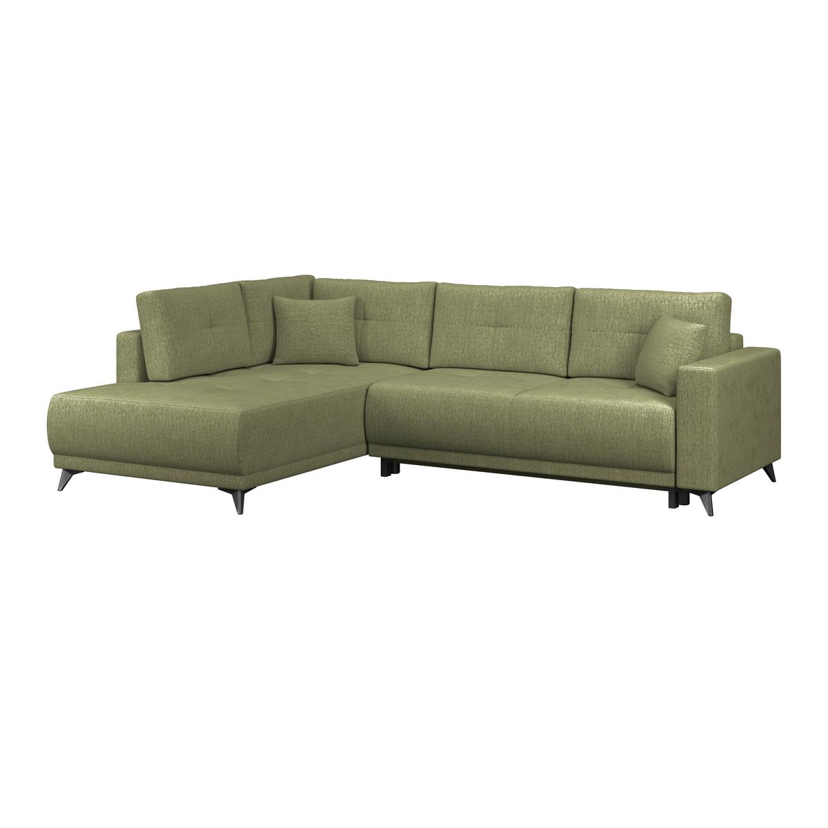 Kutna Garnitura Texas - zelena/crna, Konvencionalno, drvo (203/259cm)