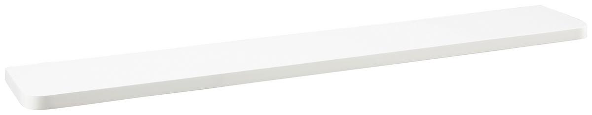 PÓŁKA ŚCIENNA RON - biały, Basics, materiał drewnopochodny (120/2,5/20cm) - Xora