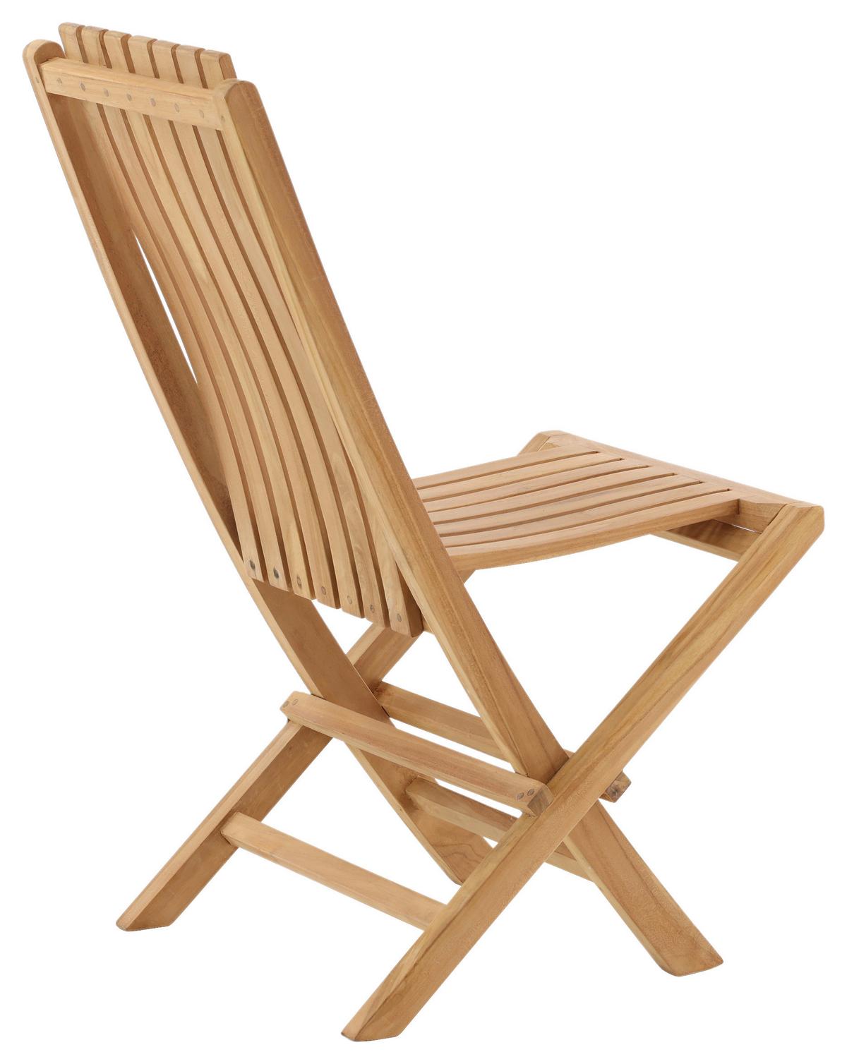 Gartenklappsessel Ghana ca. 43x98x47 cm Teakholz - Teakfarben, KONVENTIONELL, Holz (43/98/47cm) - Gardenson