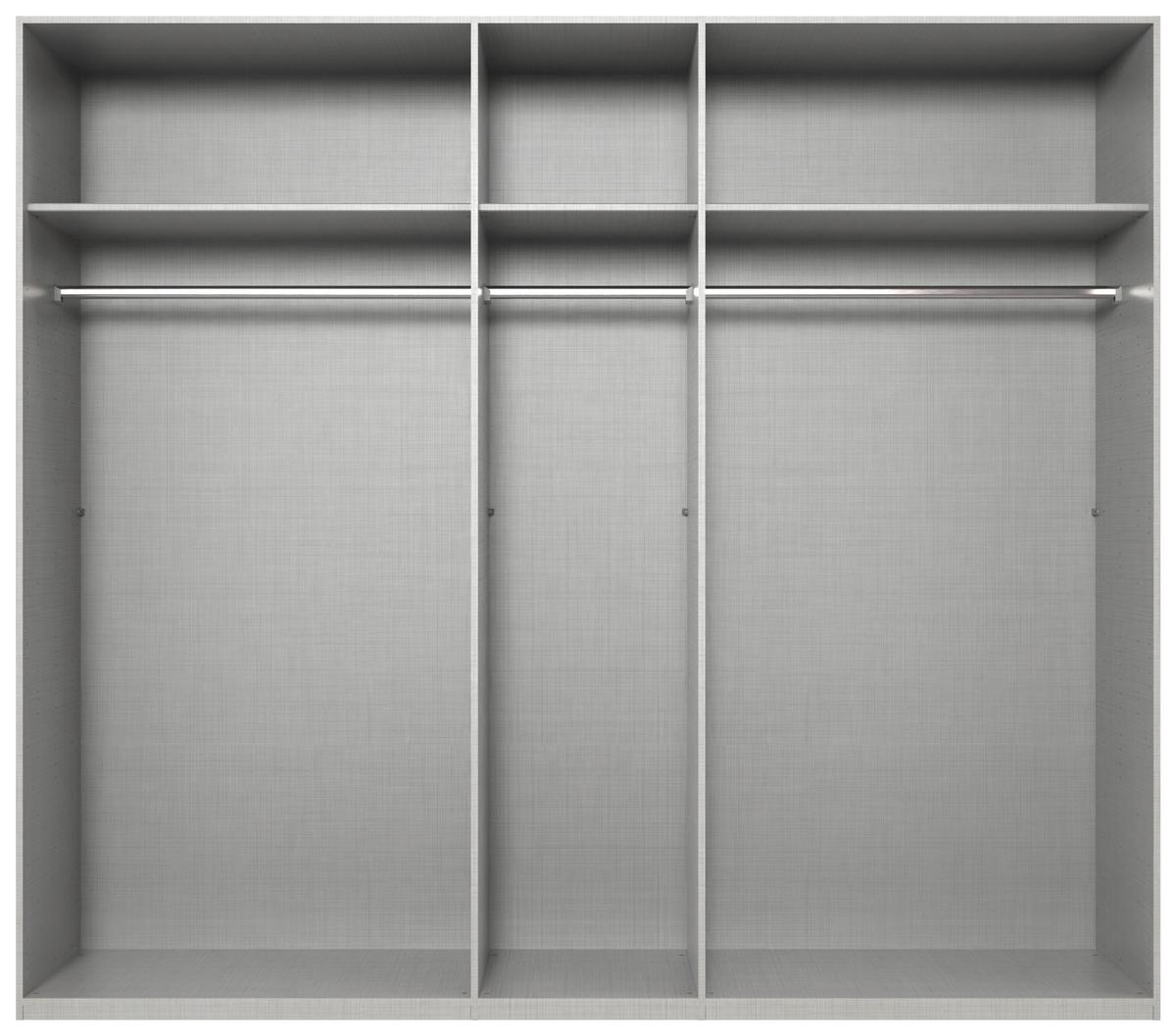 DULAP USI ROTATIVE ANDORRA - culoare lemn stejar/grafit, Modern, material pe bază de lemn (250/216/58cm) - Modern Living