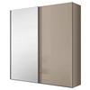 Schwebetürenschrank Lumos Sandfarben - Sandfarben/Silberfarben, KONVENTIONELL, Glas/Holzwerkstoff (200/222/68cm) - Based