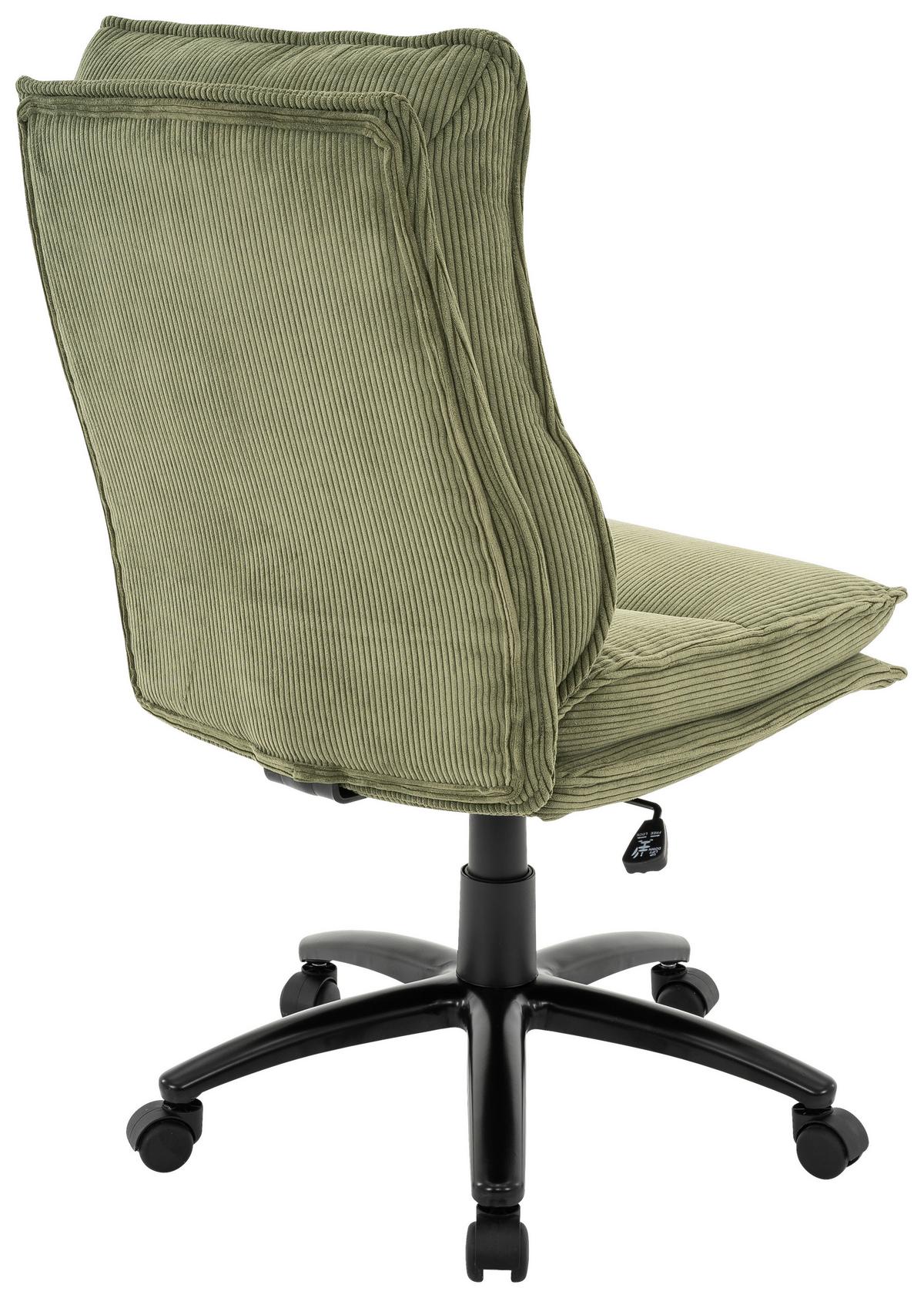 Drehstuhl Bronx Grün/Schwarz - Schwarz/Grün, MODERN, Kunststoff/Textil (53/99-109/67cm) - Mömax