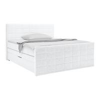 Boxspring Krevet Damon - bijela/crna, Konvencionalno, tekstil/plastika (160/200cm) - Modern Living