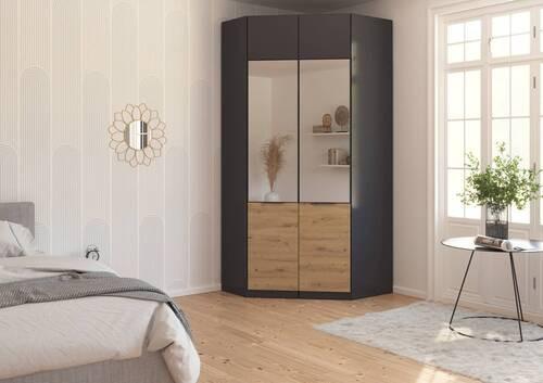 DULAP MAX-EXTRA - gri, Konventionell, material pe bază de lemn (117/39/104cm) - Modern Living