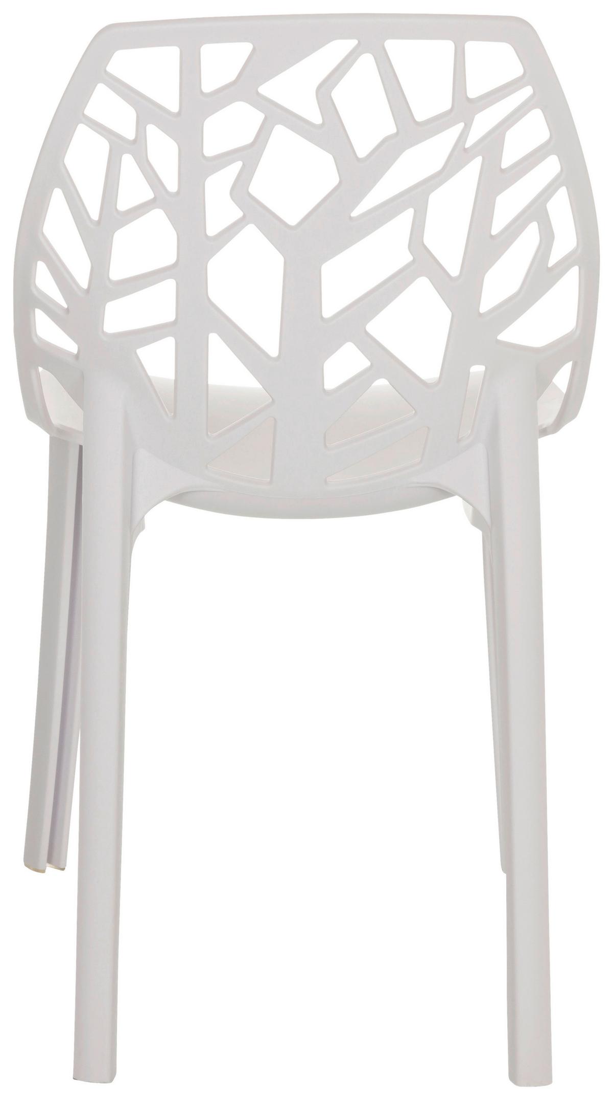 Stol Artifo Tri, Bela - bela, Basics, umetna masa (47/80/56cm) - MID.YOU