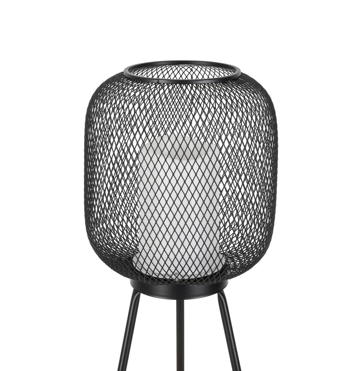 Asztali Lámpa Upu - fekete/fehér, Romantik / Landhaus, műanyag/fém (23/58cm) - Modern Living