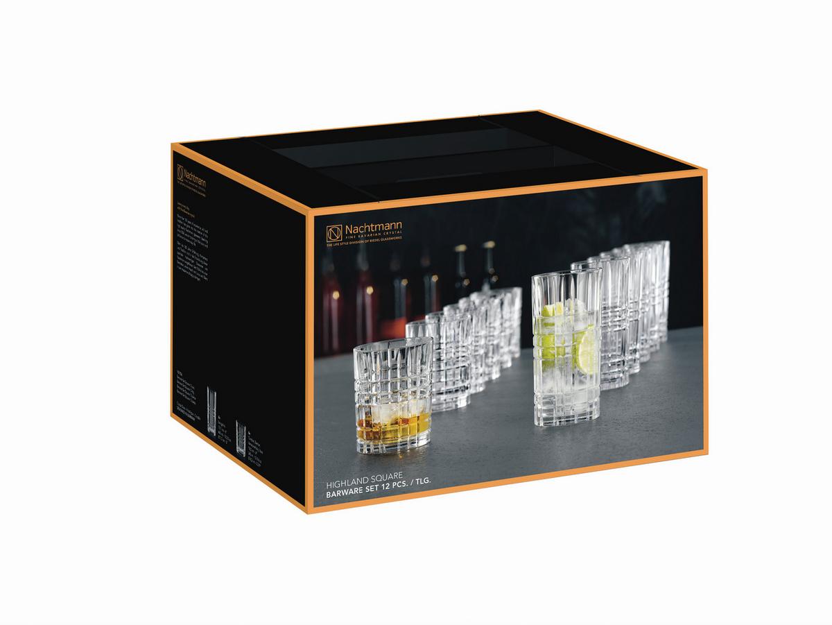 KOMPLET SZKŁA STOŁOWEGO 101754 - przejrzysty, Lifestyle, szkło (28,2/23,9/34,4cm) - Nachtmann