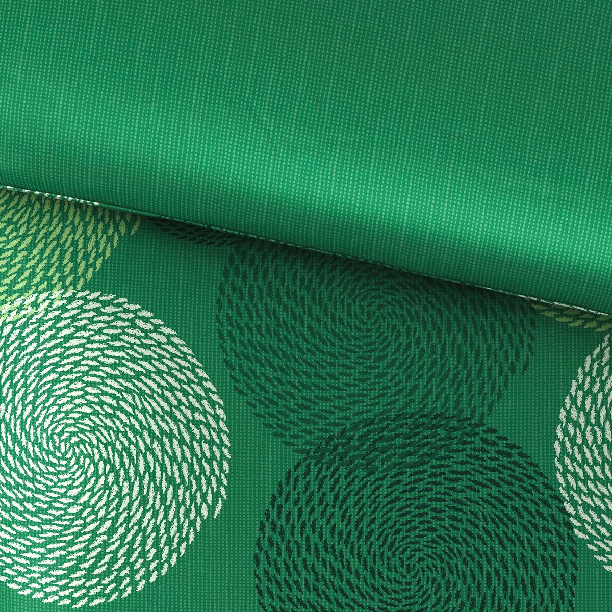 POŚCIEL DWUSTRONNA CERCHI - zielony, Design, tkanina (135/200cm) - Novel