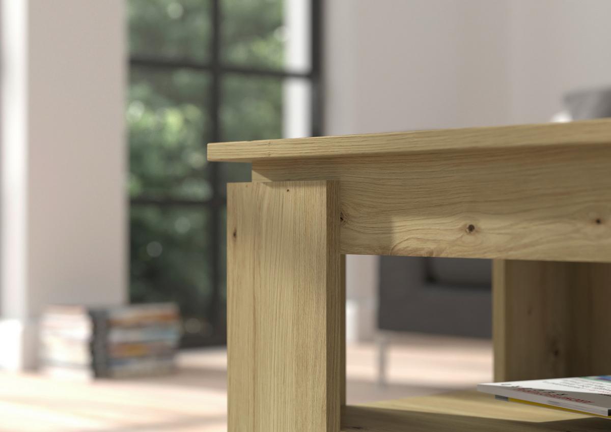Couchtisch Titan ca. 100x60x45 cm Eiche - Design, Holzwerkstoff (100/60/45cm) - MID.YOU