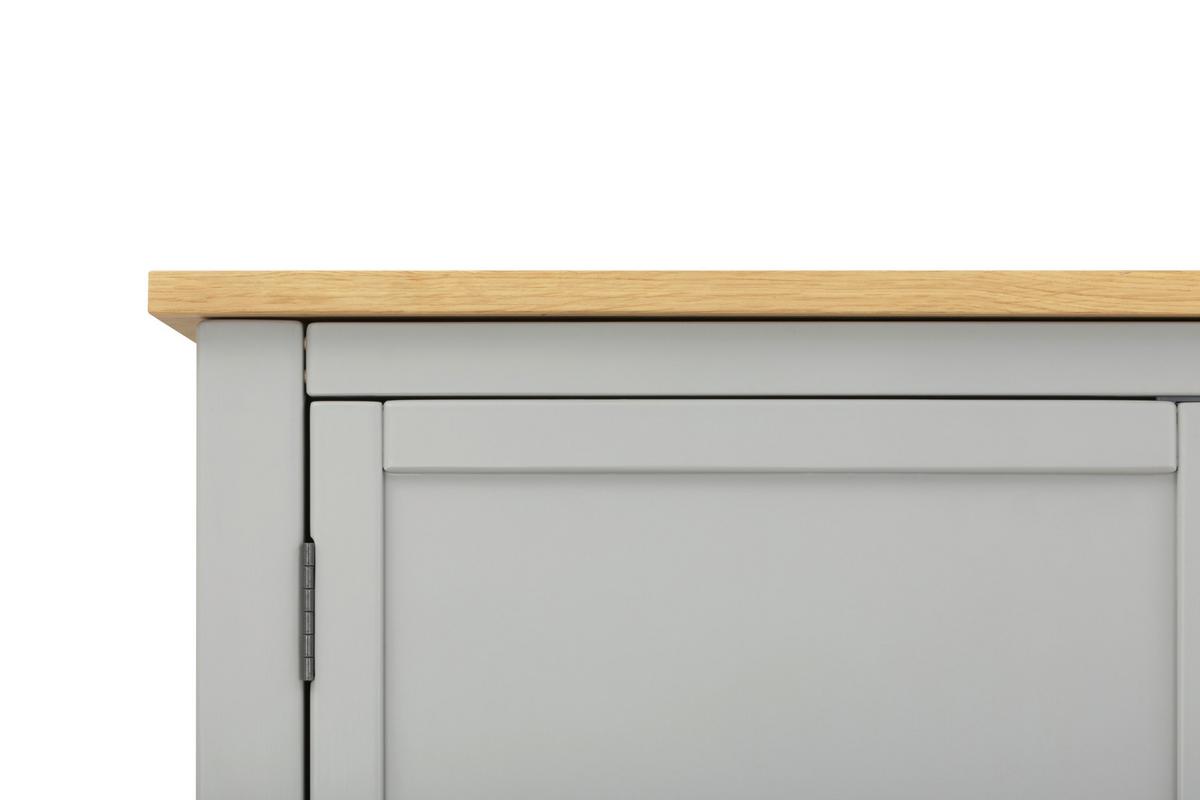 SZAFA DO PRZEDPOKOJU BETTI - kolor srebrny/kolor naturalny, Lifestyle, materiał drewnopochodny/metal (120/180/45cm) - MID.YOU