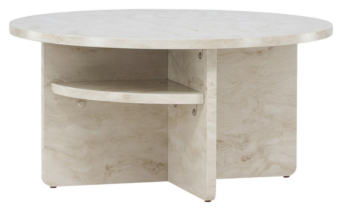 Couchtisch Ålesund ca. 85x85x42 cm Beige - Beige, Design, Holzwerkstoff (85/85/42cm) - Livetastic