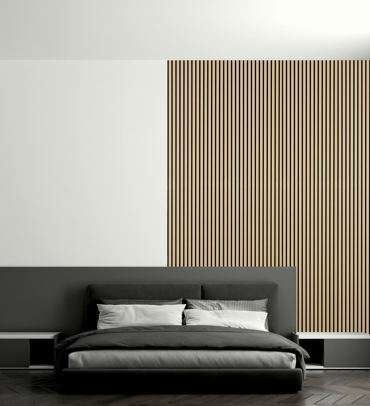 PANEL AKUSTYCZNY EICHE NATUR - kolor dębowy/dąb bianco, Konventionell, materiał drewnopochodny/tworzywo sztuczne (56/120cm) - Novel