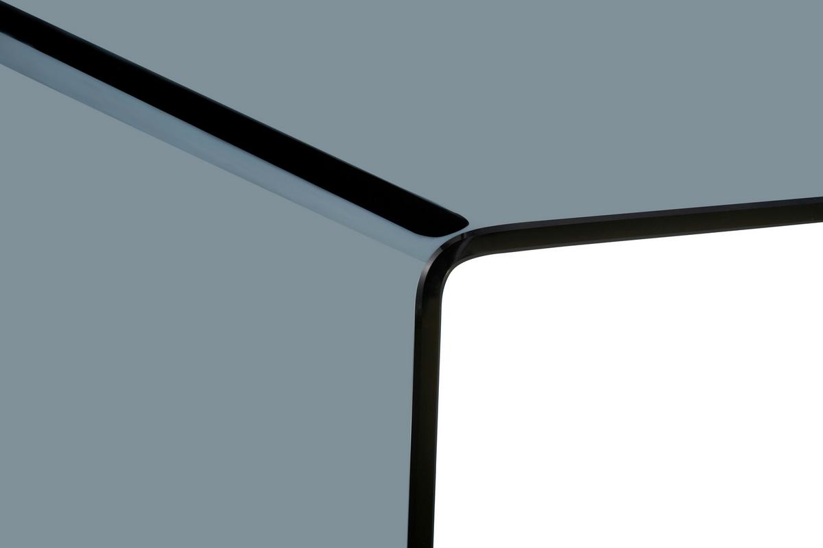 Dohányzóasztal Üveg Wing - szürke, Modern, üveg (70/40cm) - Mömax