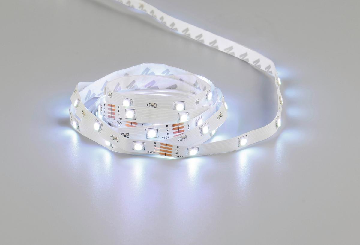 Bandă cu LED Lichti 1 - alb, Konventionell, plastic/metal (300cm) - Mömax