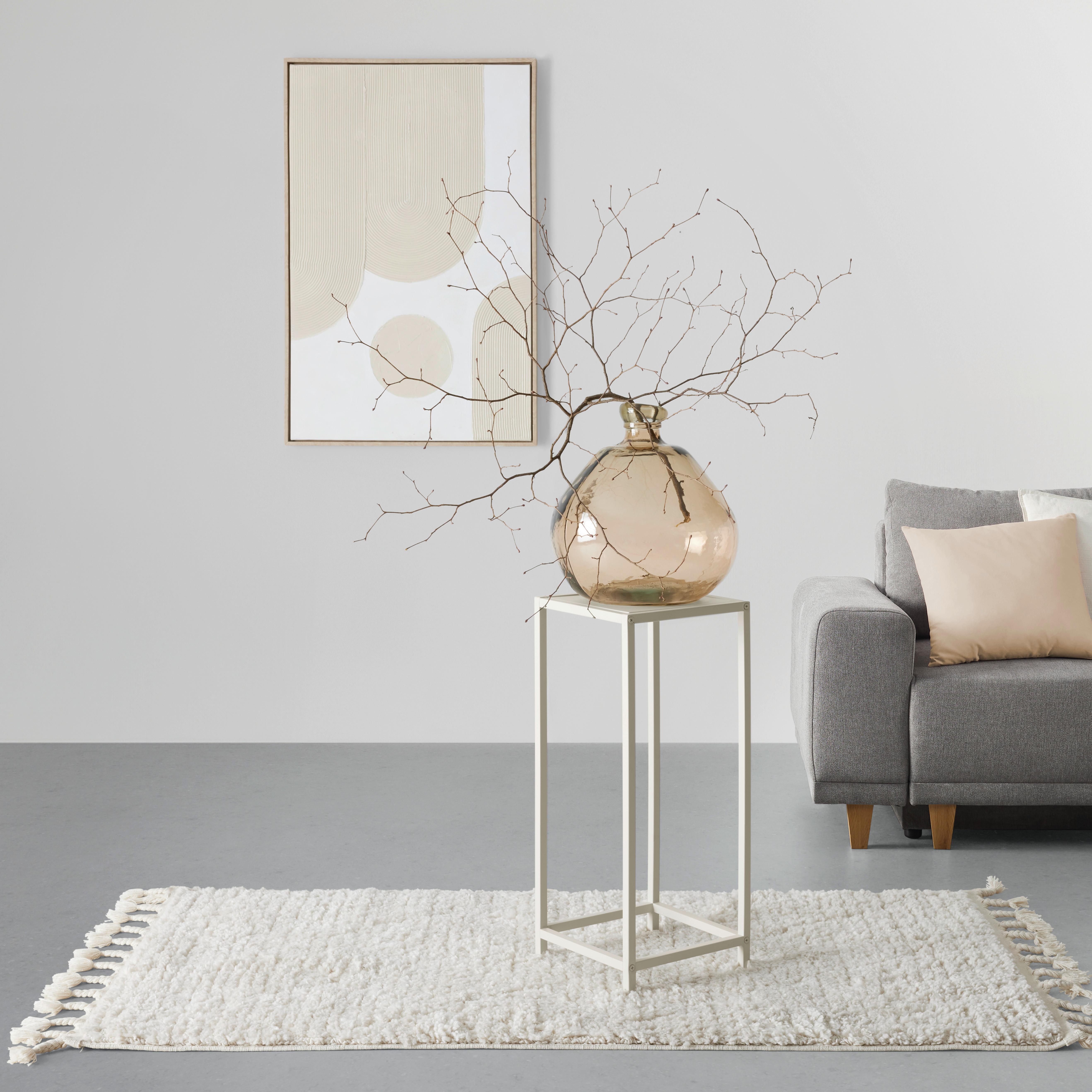 BLOMPIEDESTAL VERA - sandfärgad, Modern, metall (25/60/25cm) - Mömax