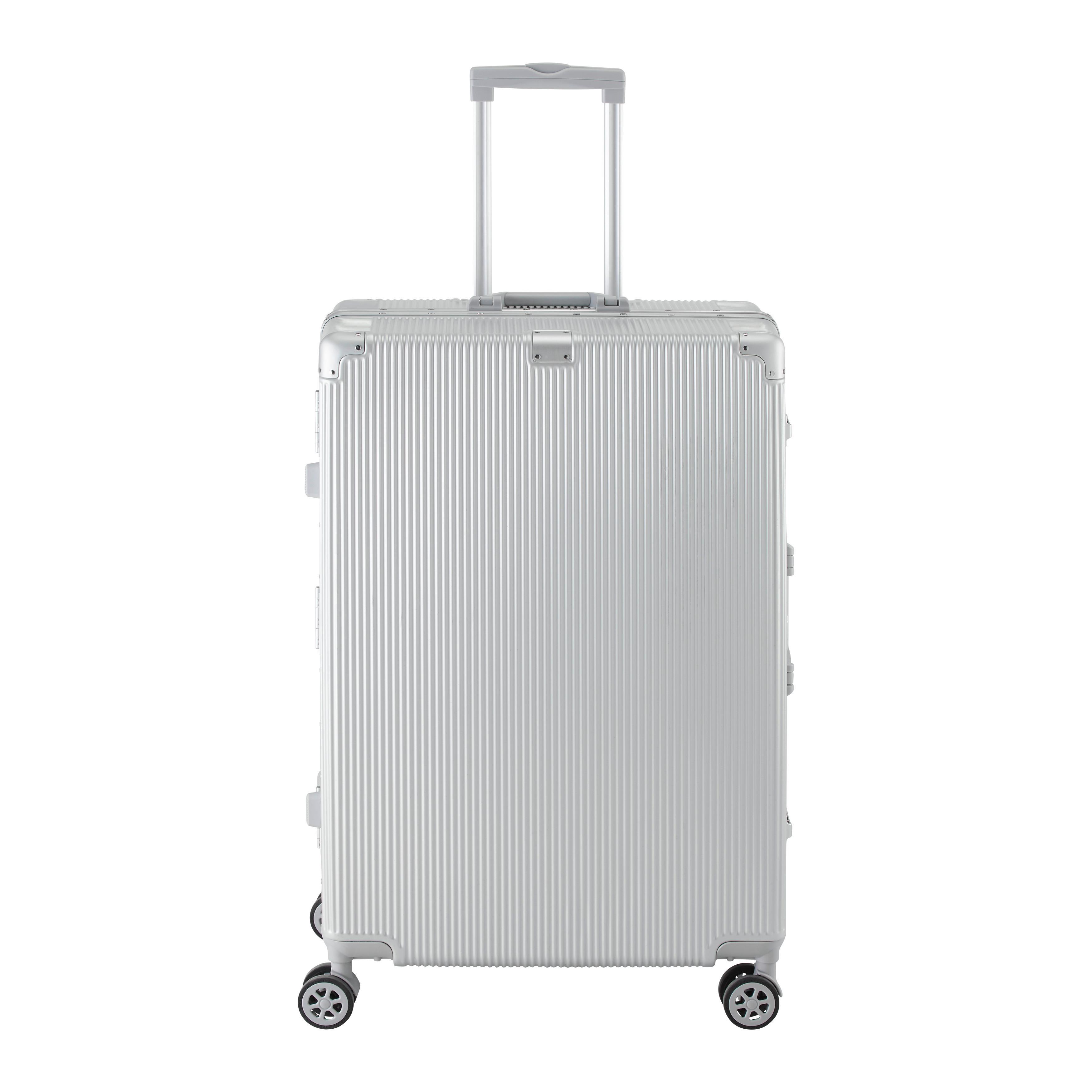 Reisekoffer Miami L Silberfarben - Silberfarben, MODERN, Kunststoff/Textil (51/31/78cm) - Mömax