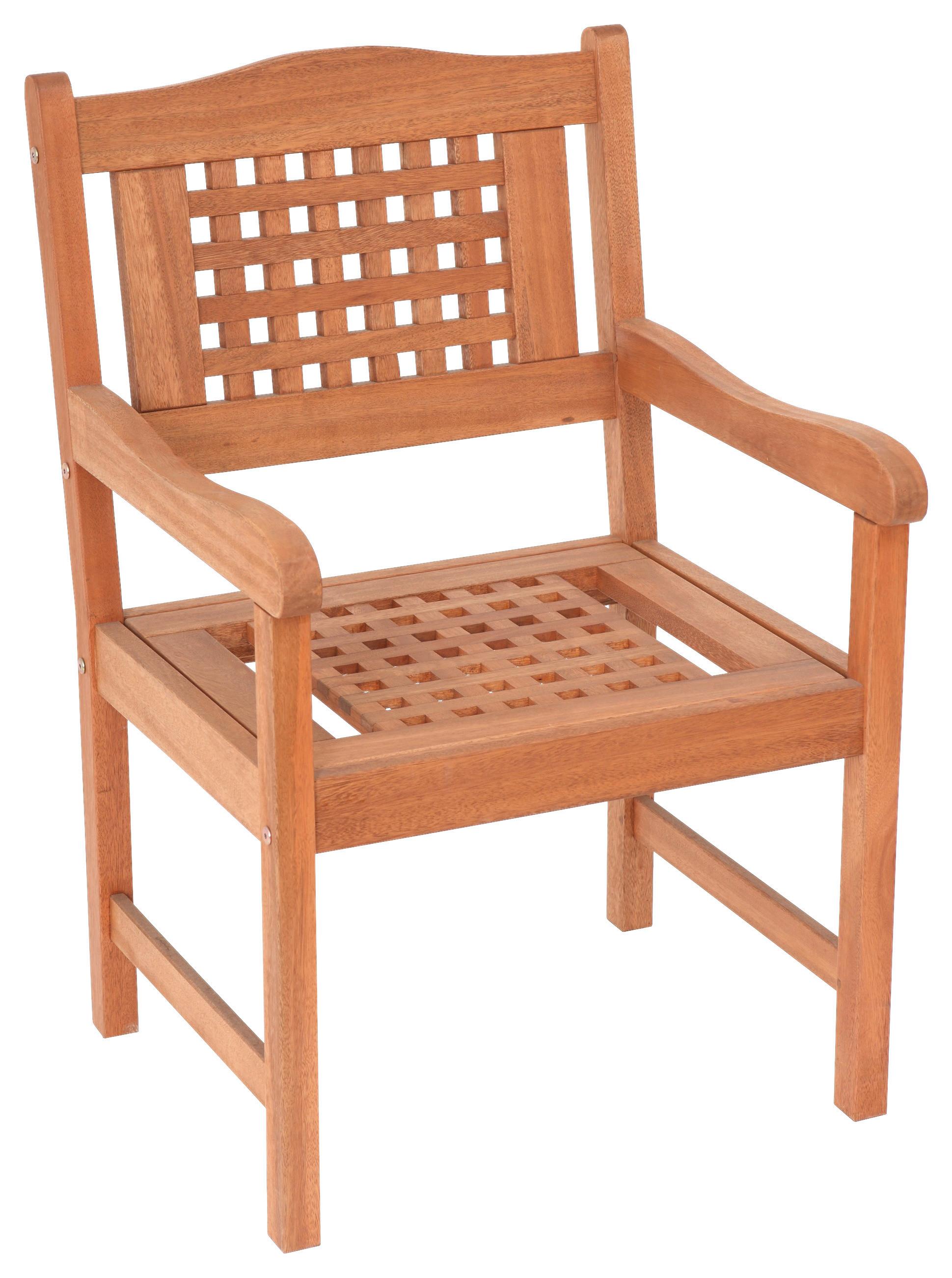 Gartensessel Lima aus Eukalyptus Naturfarben - Naturfarben, Basics, Holz (58/90/58cm) - Gardenson