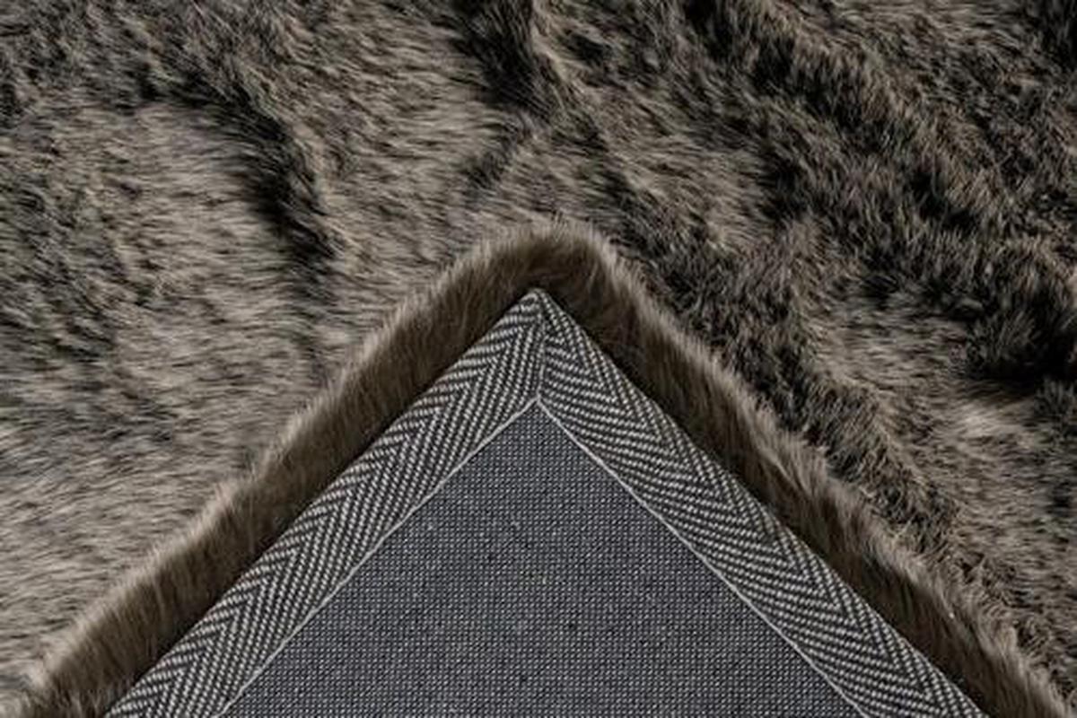 Fellteppich Tender - Braun/Olivgrün, Design, Textil (160/230cm) - Kayoom