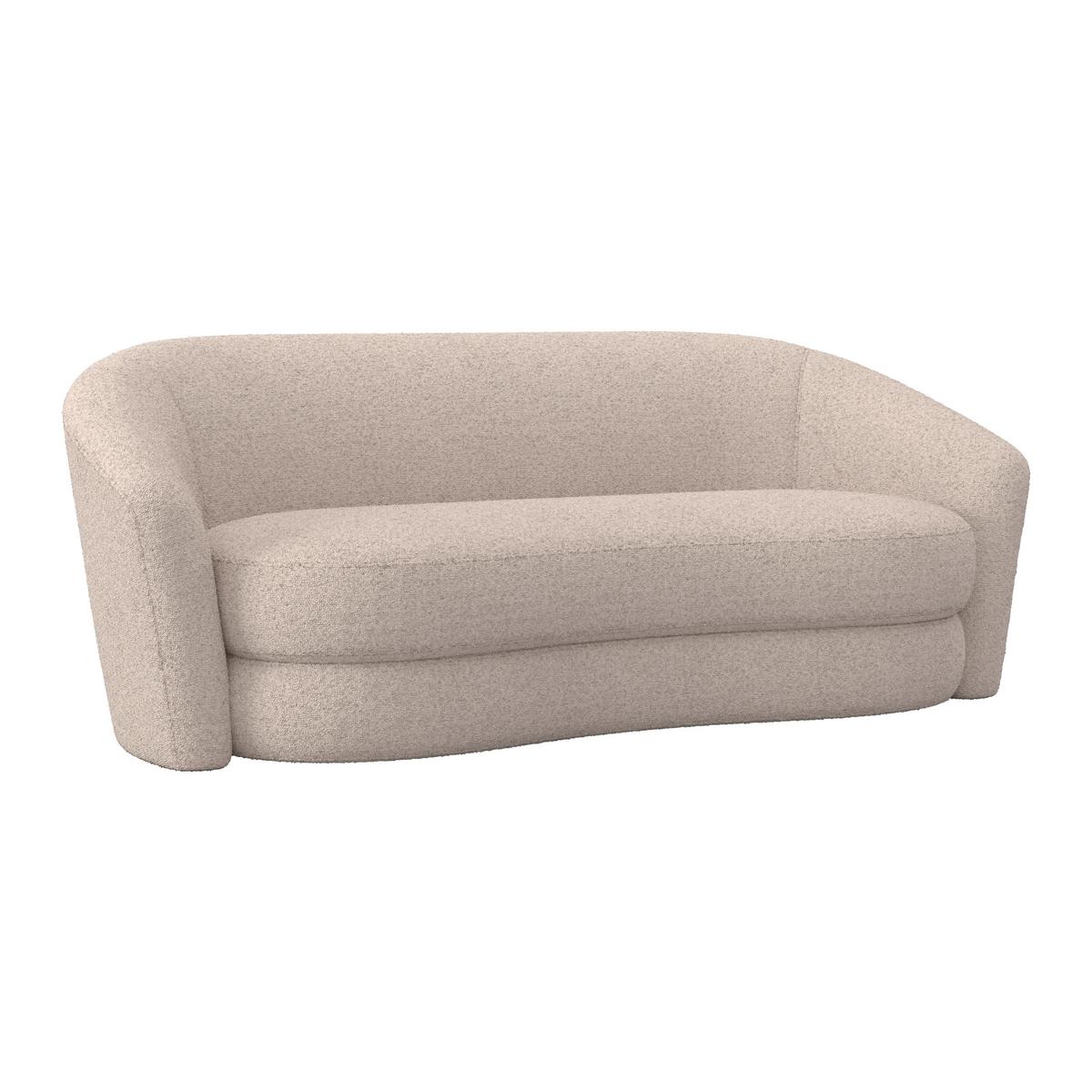 Canapea ISABEL - crem, Modern, lemn/textil (197/72/86cm) - Bessagi Home