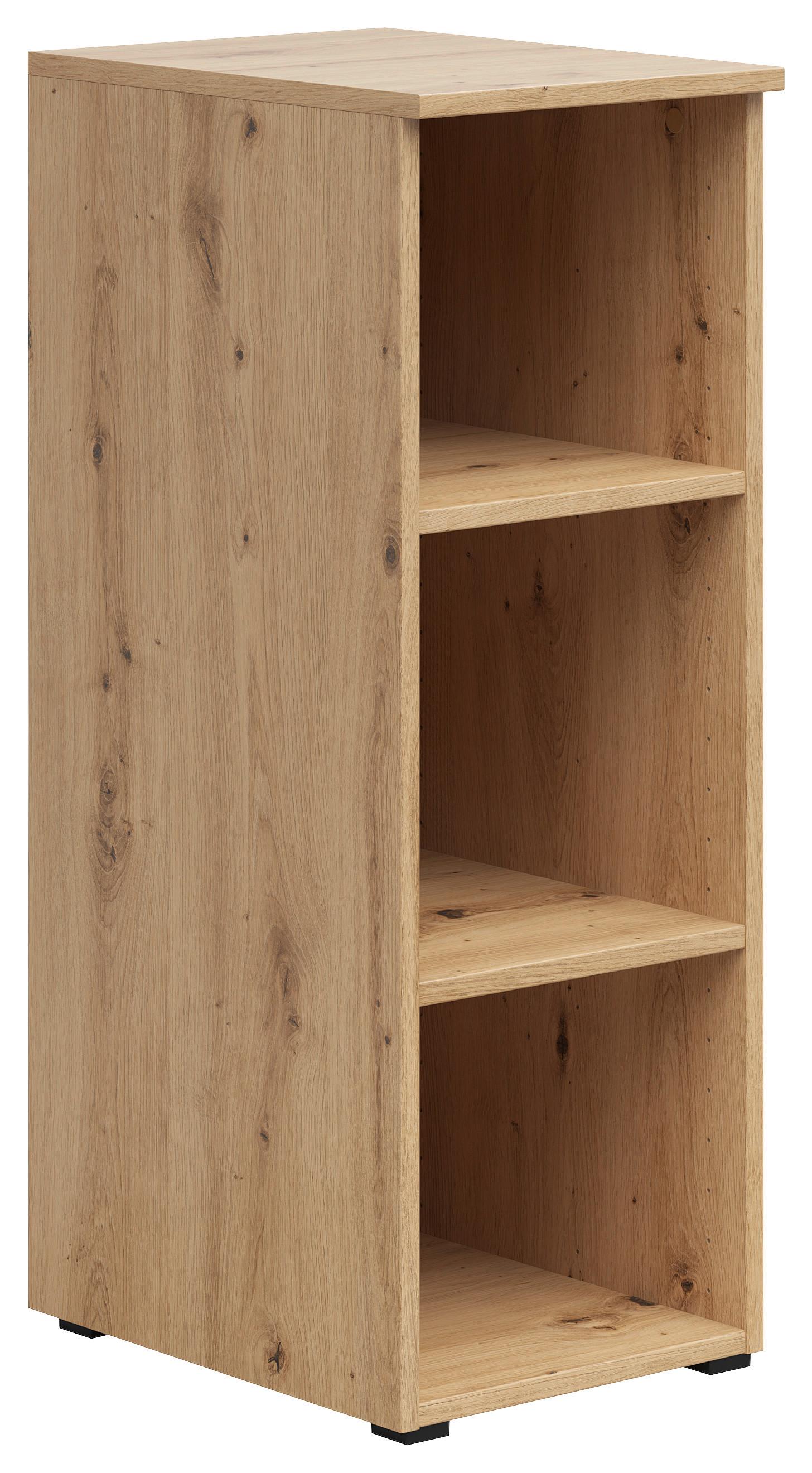 Polica Multi - hrast Artisan/antracit, Moderno, drvni materijal/plastika (30/83/40cm) - Modern Living