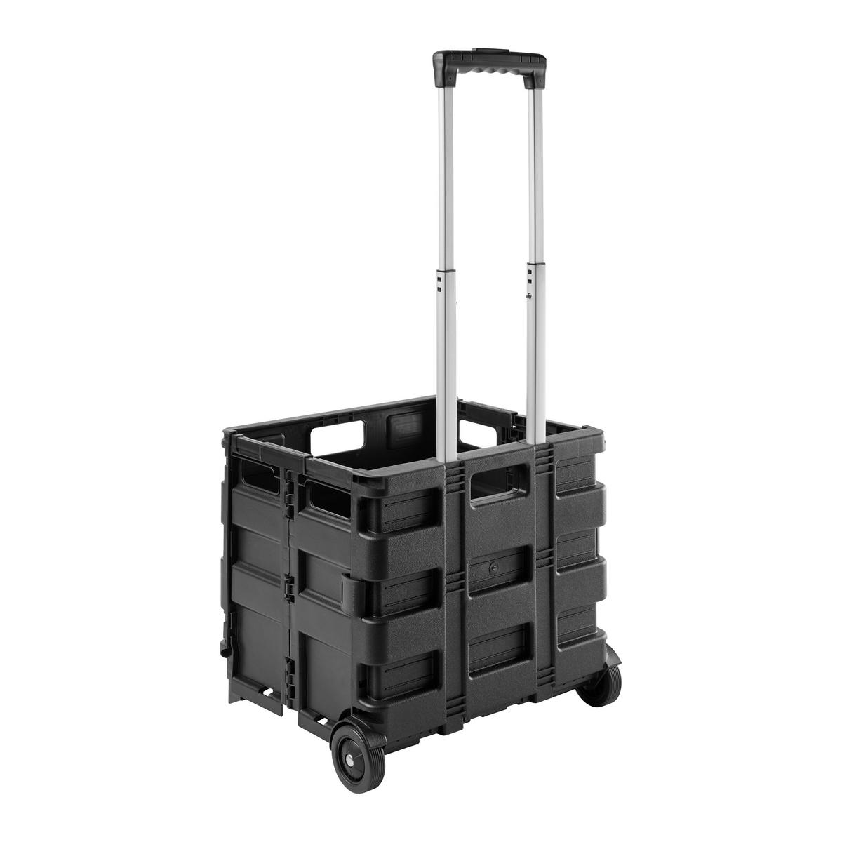 Einkaufstrolley Olli Schwarz ca. 45l - KONVENTIONELL (38/36/33cm)