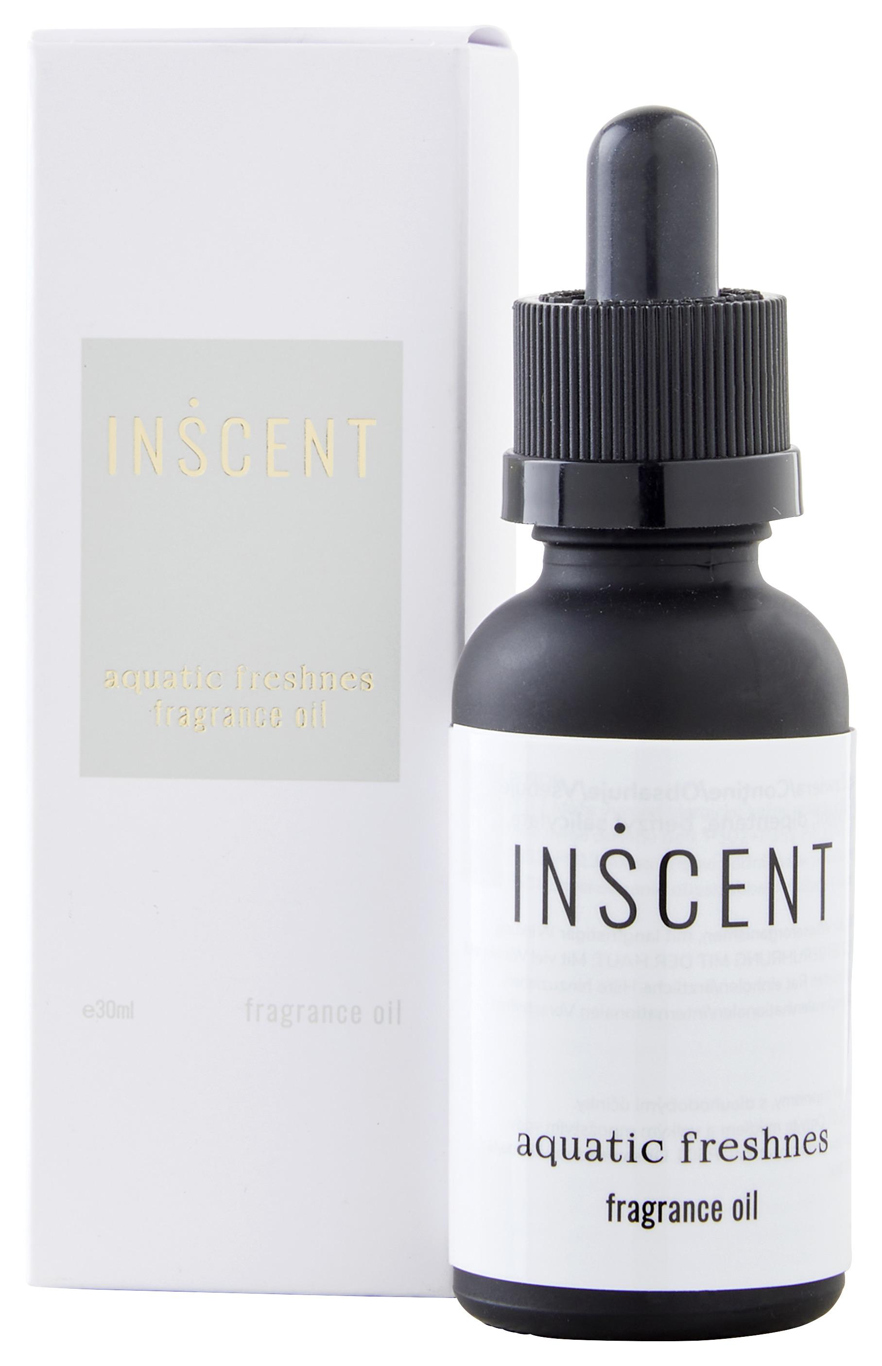 Parfümöl Aquatic Freshness ca.30ml - Schwarz/Hellgrün, Design, Glas (30ml) - Inscent