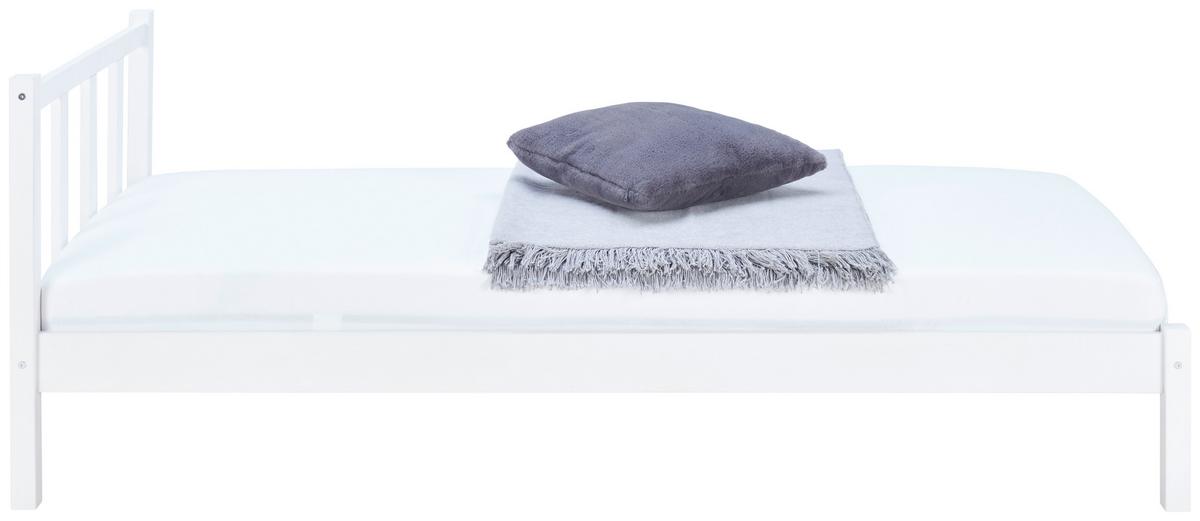 Postelja Maren - bela, Basics, les (90/200cm)