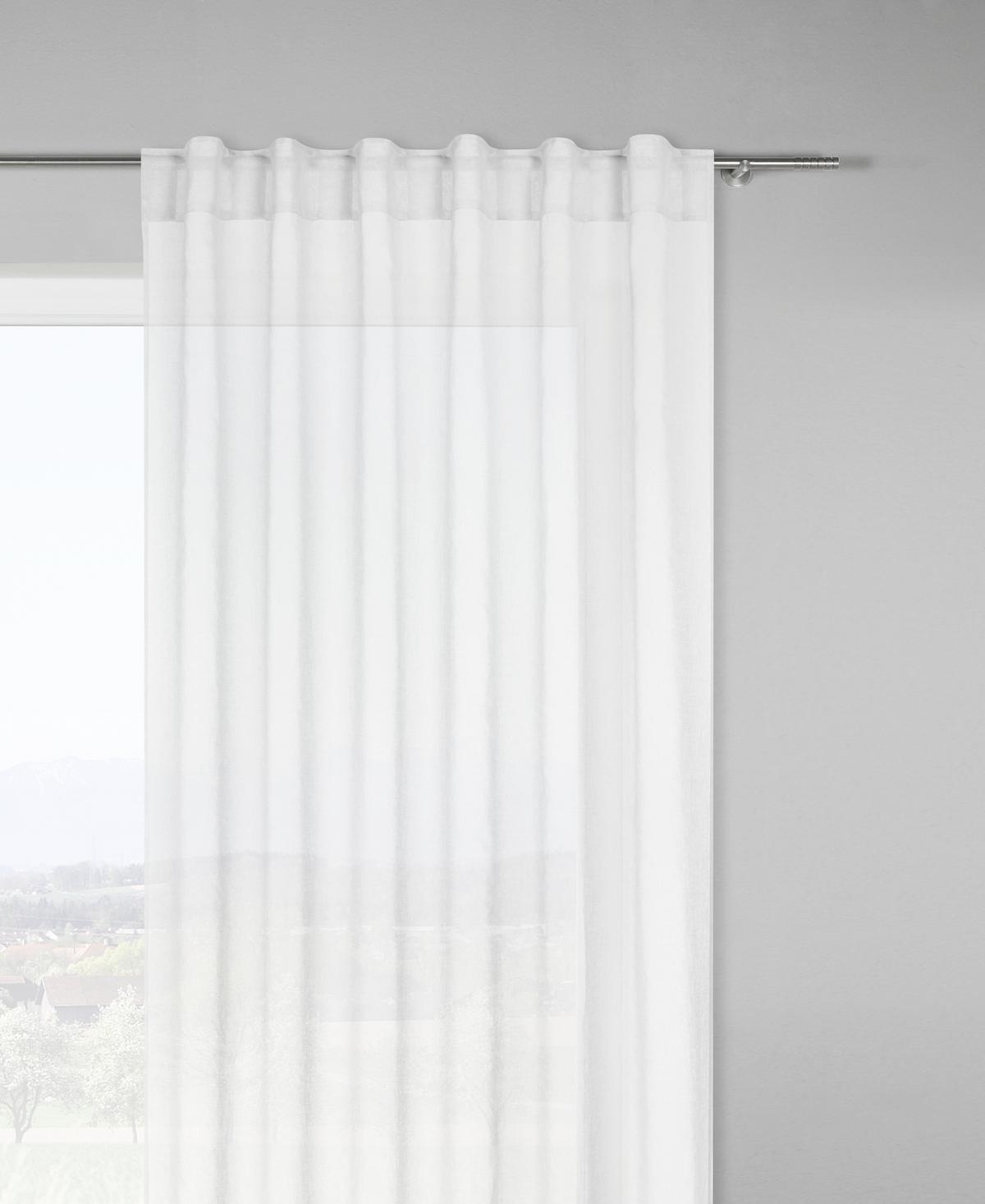 Fertigvorhang Tosca in Weiß, 2 Stk. - Weiß, Textil (140/245cm) - Modern Living