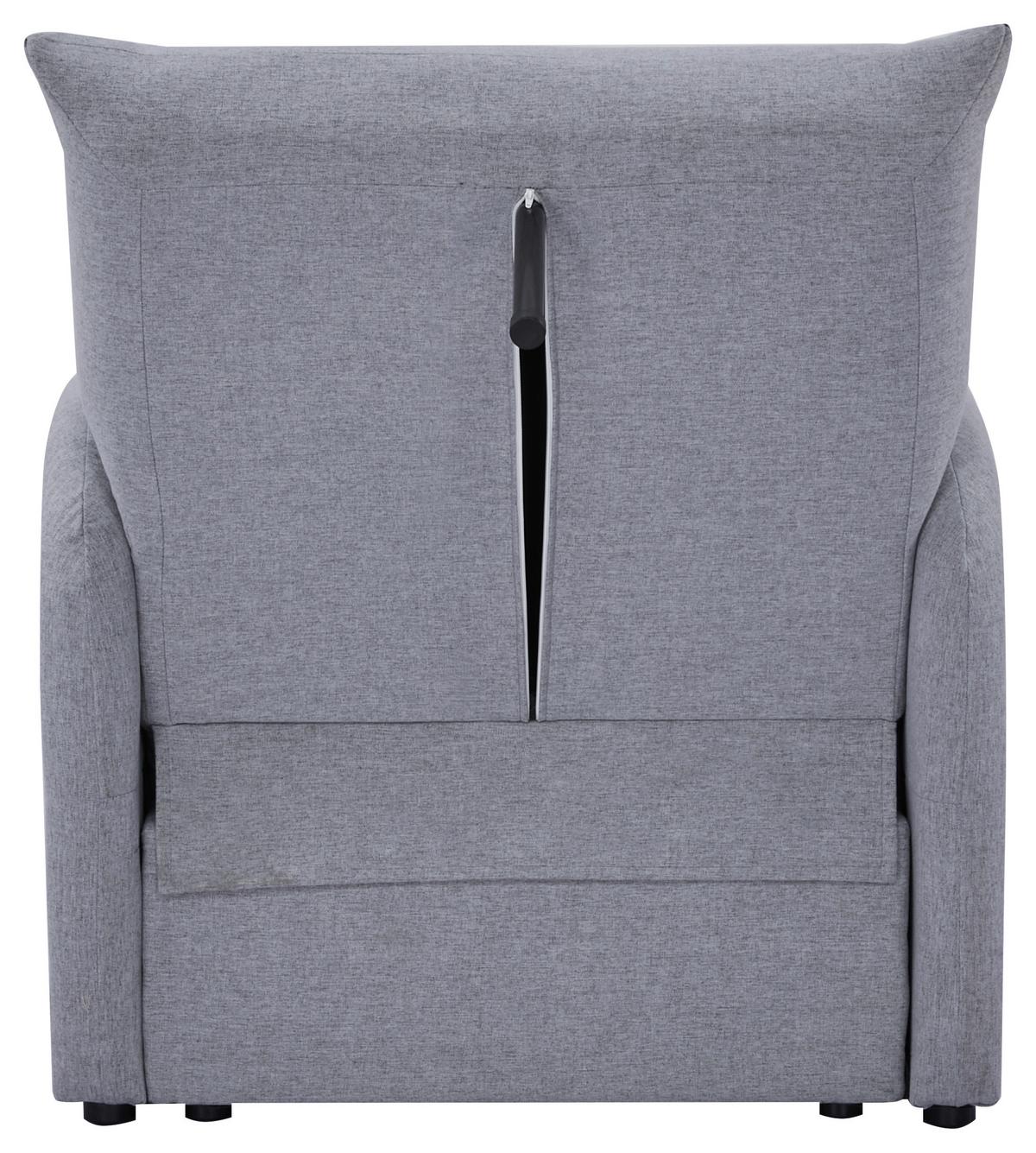 Fotelja Na Razvlačenje Celine - siva/crna, Moderno, drvo/tekstil (84/97/102cm) - Mömax