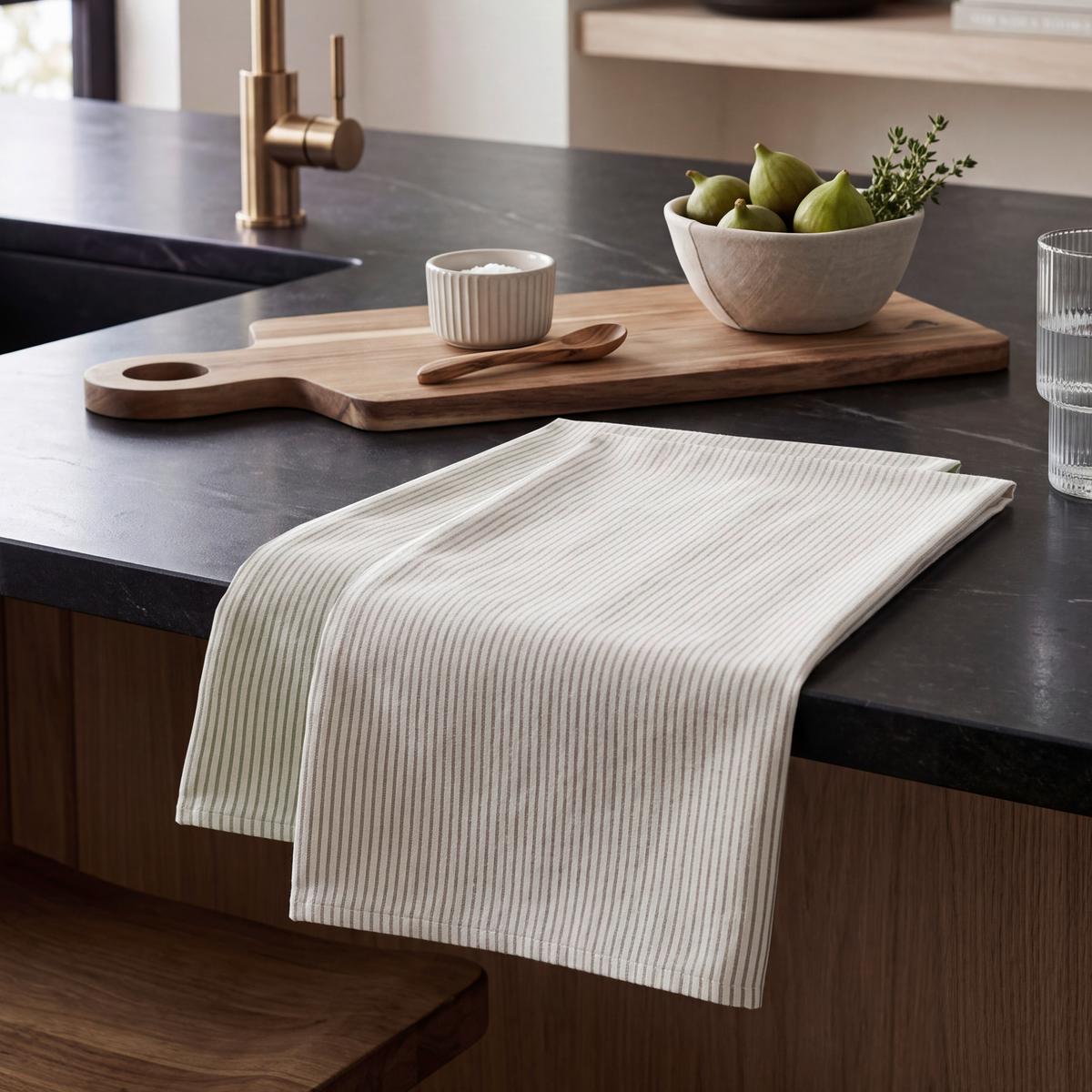 Konyharuhaszett 2db Hanne 50/70 - zöld, textil (50/70cm) - Mömax