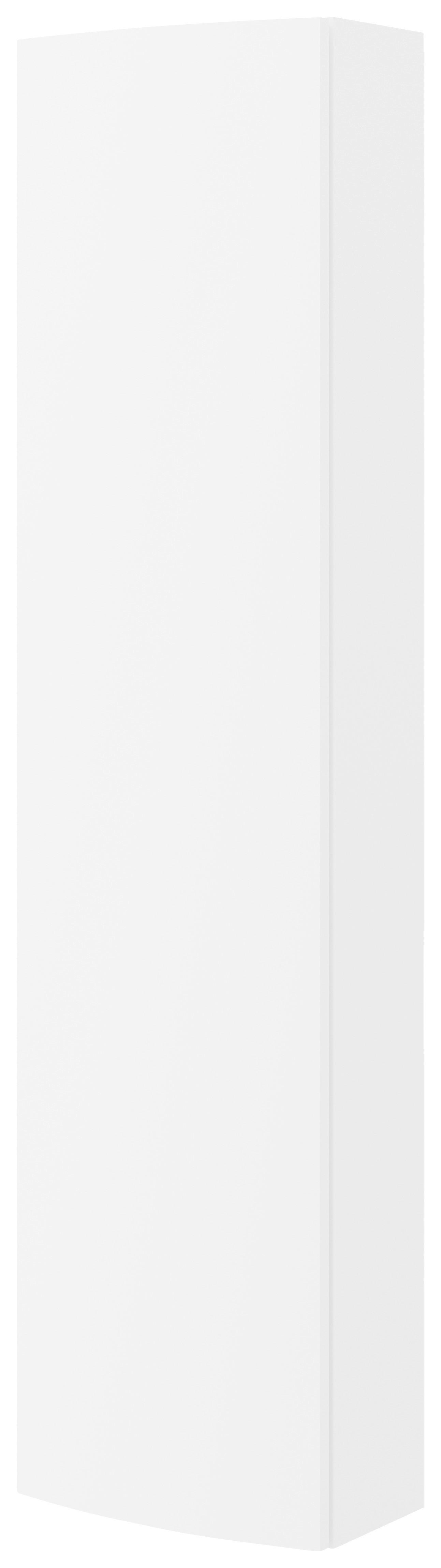 Magasszekrény Armonia - fehér/magasfényű fehér, Modern, faalapú anyag (33/140/16cm)