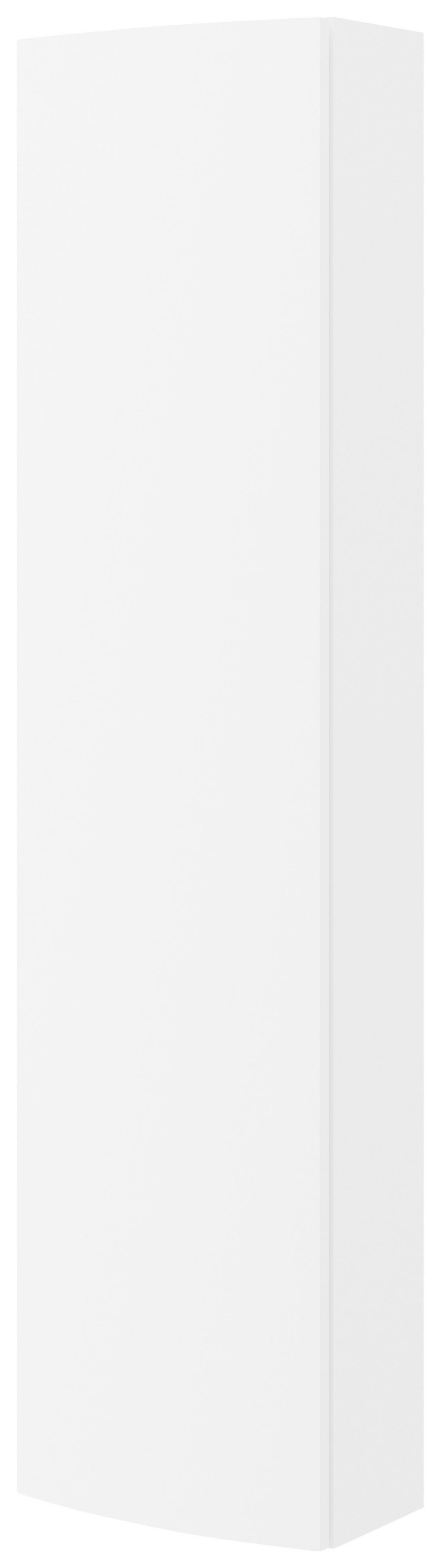 Magasszekrény Armonia - fehér/magasfényű fehér, Modern, faalapú anyag (33/140/16cm)