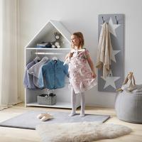 Kinderkleiderschrank Lia Weiß MDF - Weiß, MODERN (84/136/36cm) - Bessagi Kids