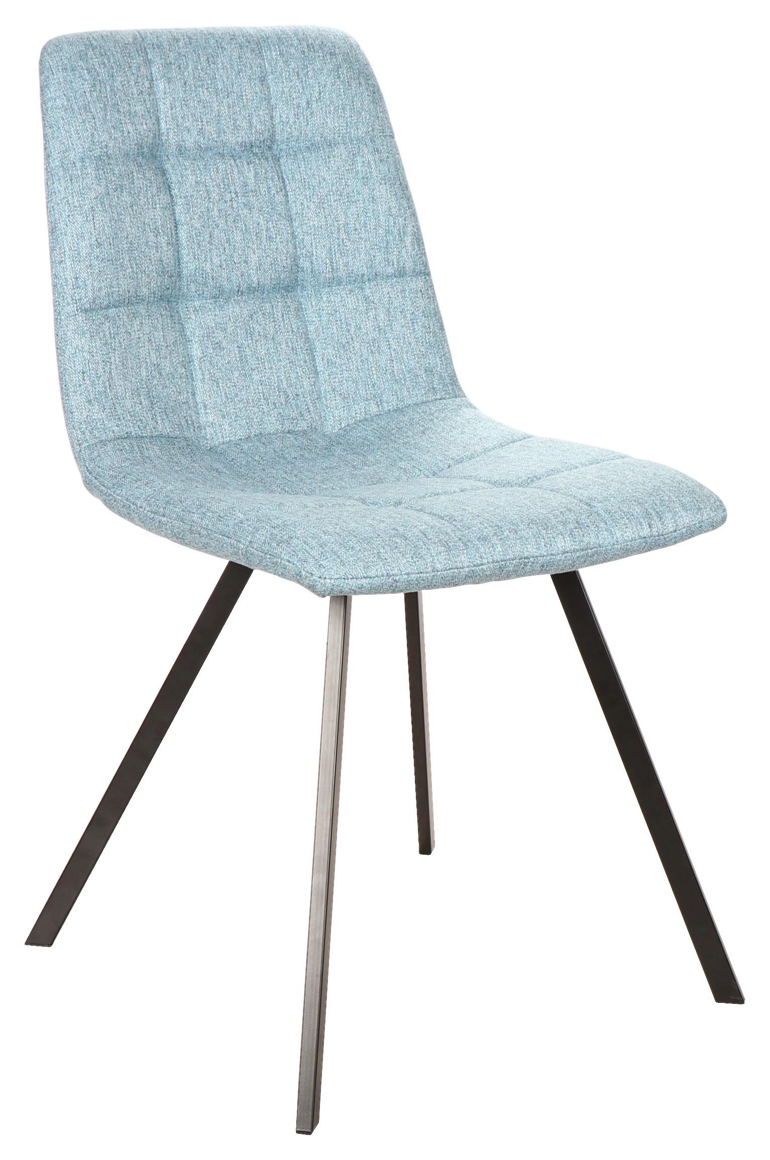 KRZESŁO BIANCA - niebieski/czarny, Design, metal/tkanina (44.5/86/54.5cm) - Xora