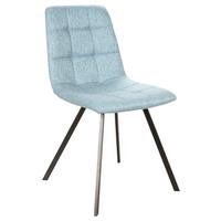 KRZESŁO BIANCA - niebieski/czarny, Design, metal/tkanina (44.5/86/54.5cm) - Xora