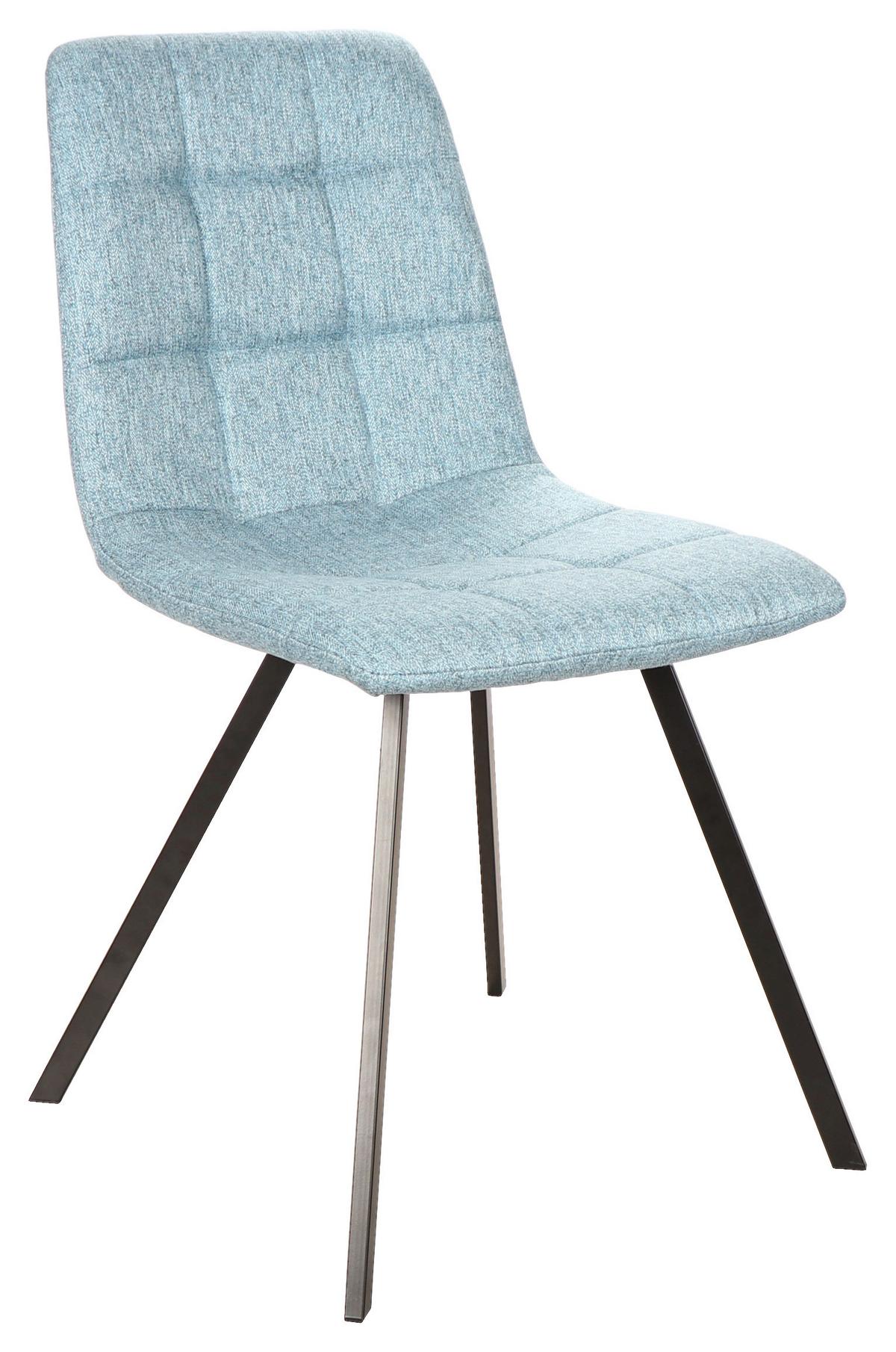 KRZESŁO BIANCA - niebieski/czarny, Design, metal/tkanina (44.5/86/54.5cm) - Xora