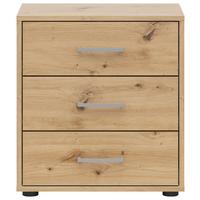 Noptieră SMART 3 - alb/stejar Artisan, Konventionell, material pe bază de lemn (50/54/35cm)