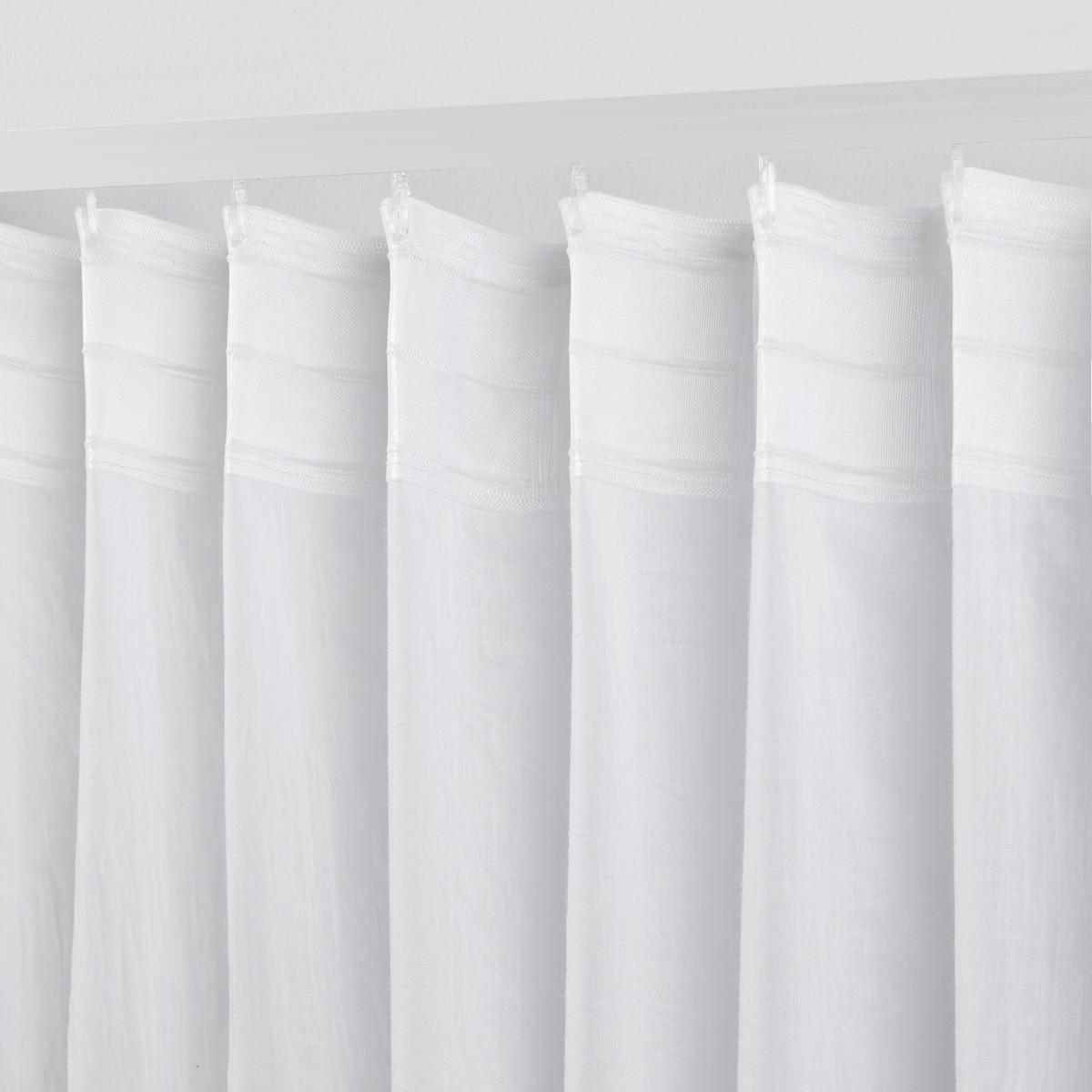 Končana Zavesa Ramona - bela, Moderno, tekstil (135/245cm) - Modern Living