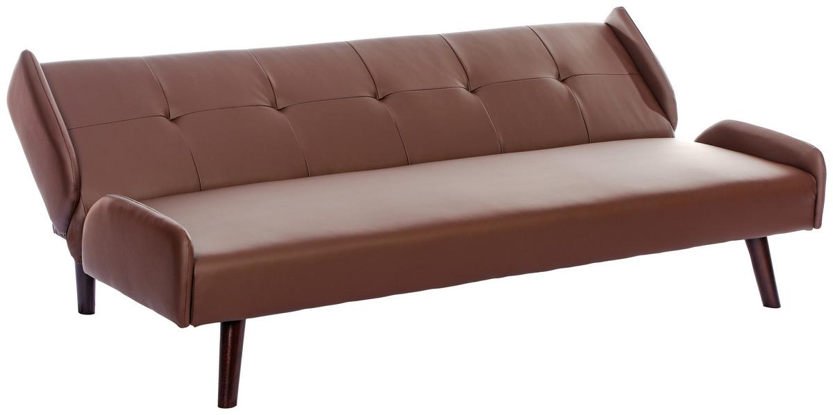 Zofa S Posteljno Funkcijo Rotterdam, Rjava - temno rjava/rjava, Basics, tekstil/les (185/77/91cm) - P & B