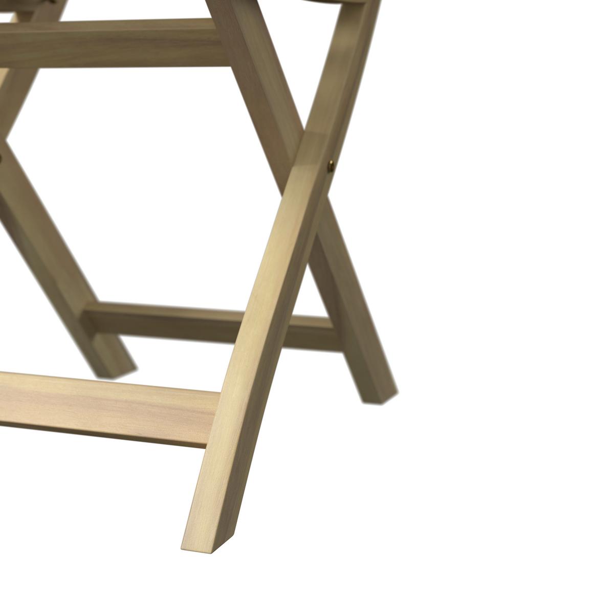 Balkonset Sana Akaziefarben 3-teilig - Akaziefarben, Natur, Holz (60-120/60/73,3cm) - Mömax