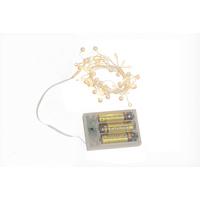 Lichterkette Pearls Weiß max. 0,6 Watt - Weiß, Kunststoff/Metall (160cm) - Mömax