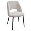 Stuhl Zoe Beige - Beige/Schwarz, LIFESTYLE, Textil/Metall (51/82/57cm) - Mömax