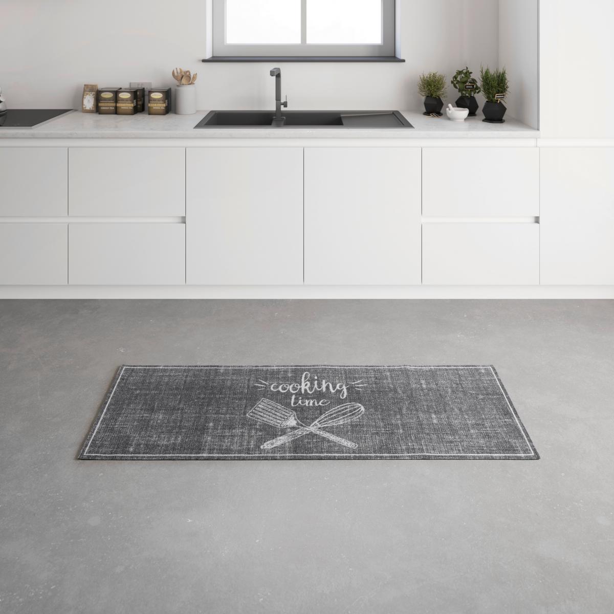 Küchenläufer Cooking Time Braun ca. 50x150cm - Braun, Modern, Kunststoff (50/150cm) - Mömax