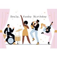 Glückwunschkarte Edelschwarz Multicolor - Basics, Papier (18/13cm)