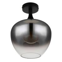 Stropna Svetilka 15548d Maxy - črna, Basics, kovina/steklo (24/31,5cm) - Globo