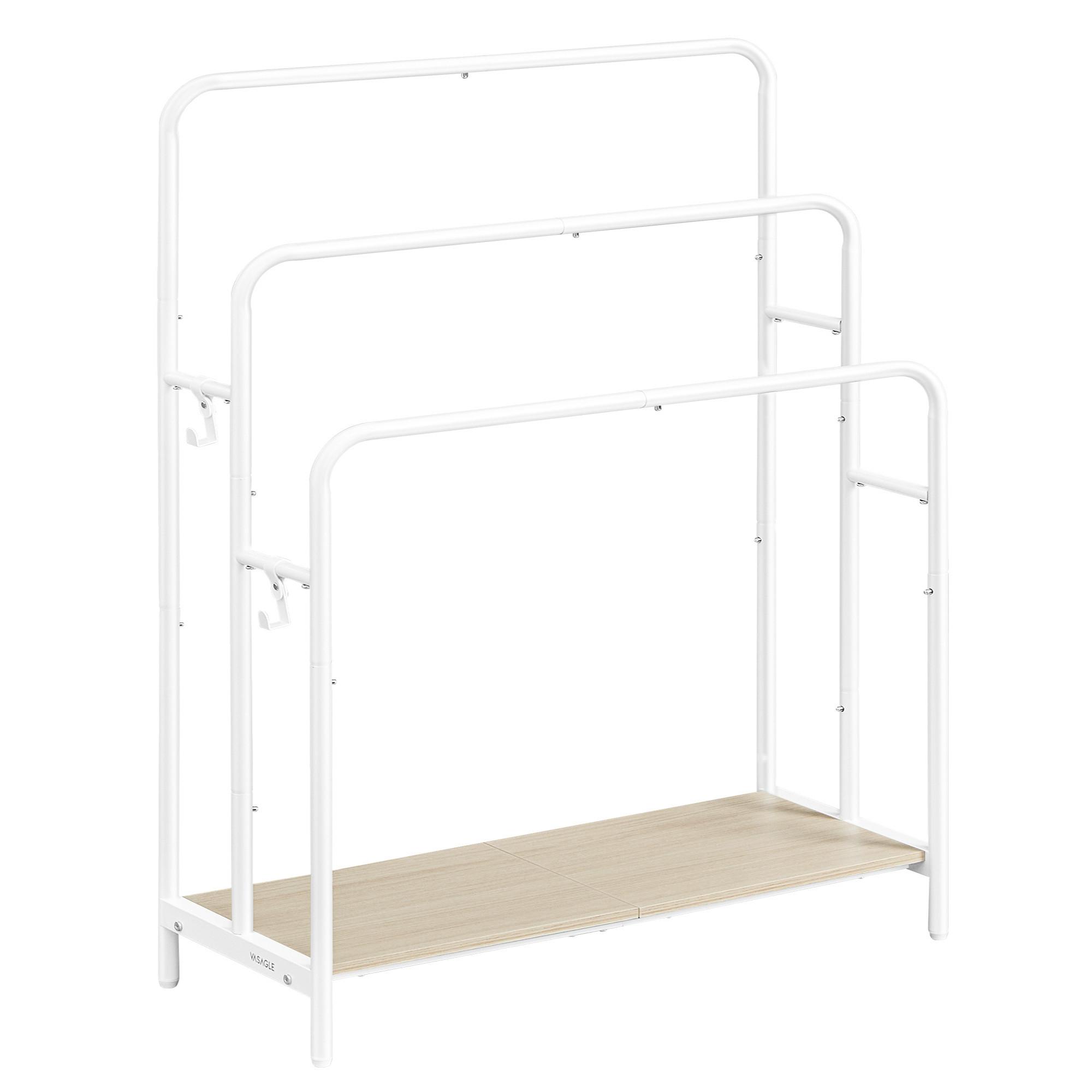 HANDTUCHLEITER BLANKET RACK - Beige/Weiß, MODERN, Holzwerkstoff/Metall (70/101/30cm) - MID.YOU