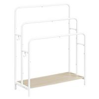 HANDTUCHLEITER BLANKET RACK - Beige/Weiß, MODERN, Holzwerkstoff/Metall (70/101/30cm) - MID.YOU