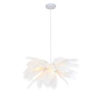 LAMPA WISZĄCA MAGGIE - biały, Trend, metal/tkanina (55/120cm) - Novel