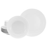 Jedilni Servis Luna, 12-Delni - bela, Basics, keramika - Creatable