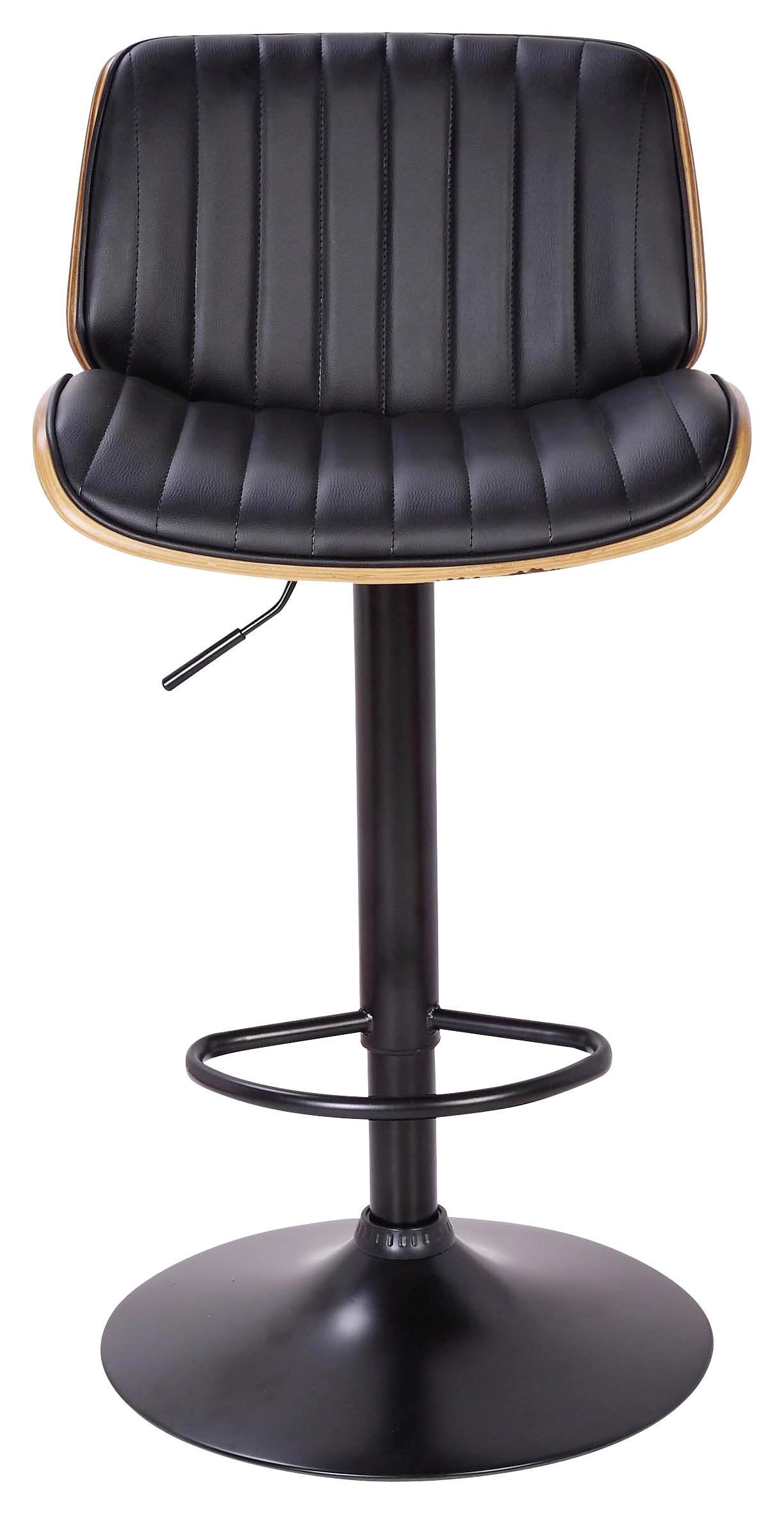 Barska Stolica Jeff - boje oraha/crna, Lifestyle, drvo/metal (47/87-108/50cm) - Premium Living